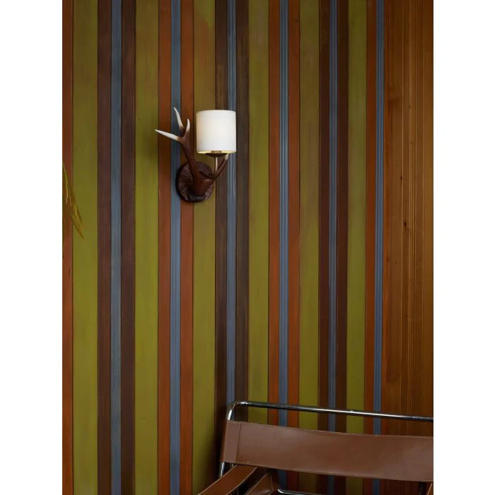 Antler Wall Light Small complete with Shade - Image 2