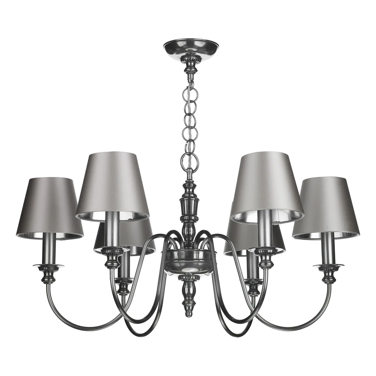 Dickens 6 Light Multi-Arm Pendant In Bronze/Pewter Fitting Only - Image 7