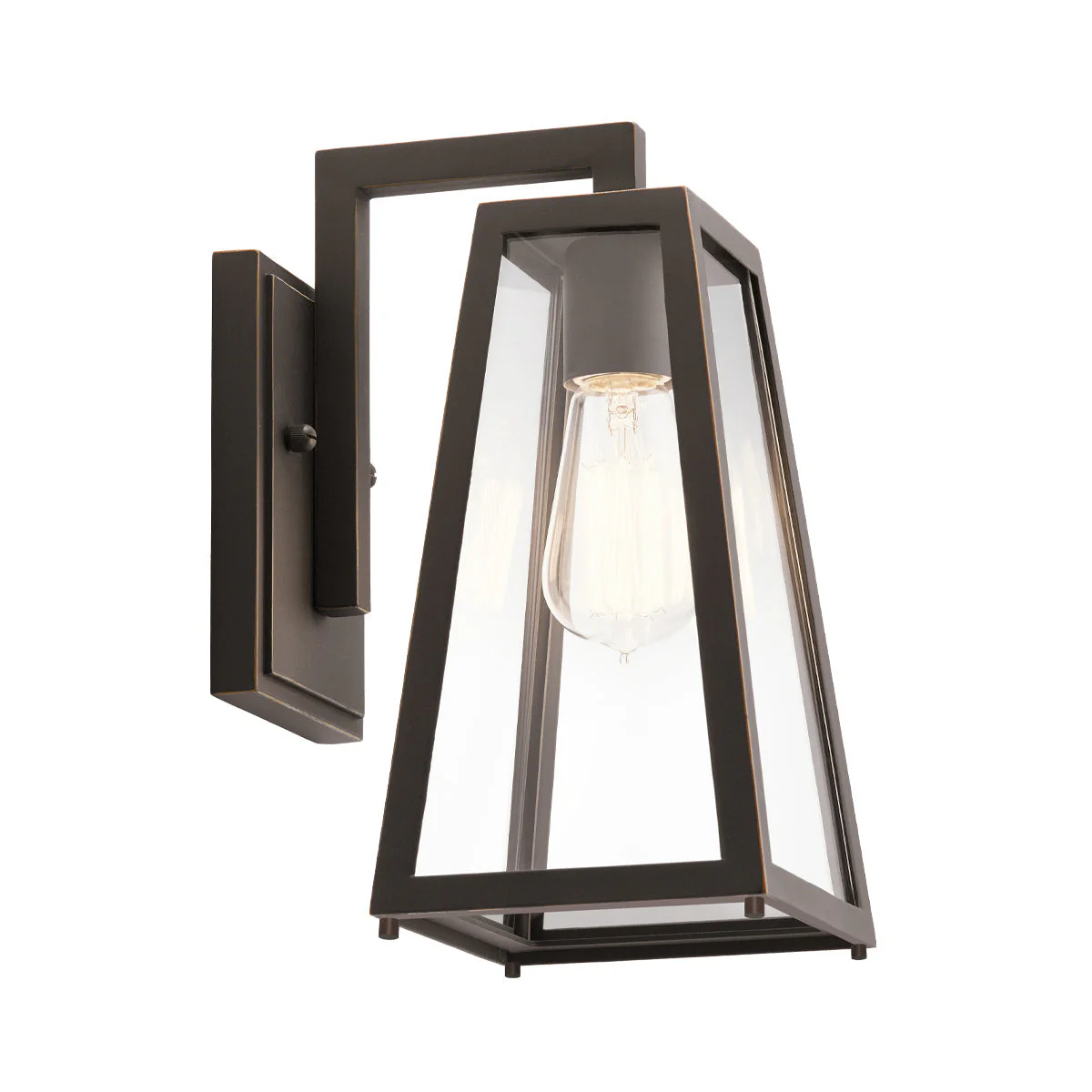 Delison Small/Medium Wall Lantern - Rubbed Bronze Finish