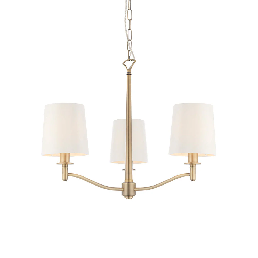 Della 3/5Lt Multi-Arm Pendant - Antique Brass / Bright Nickel