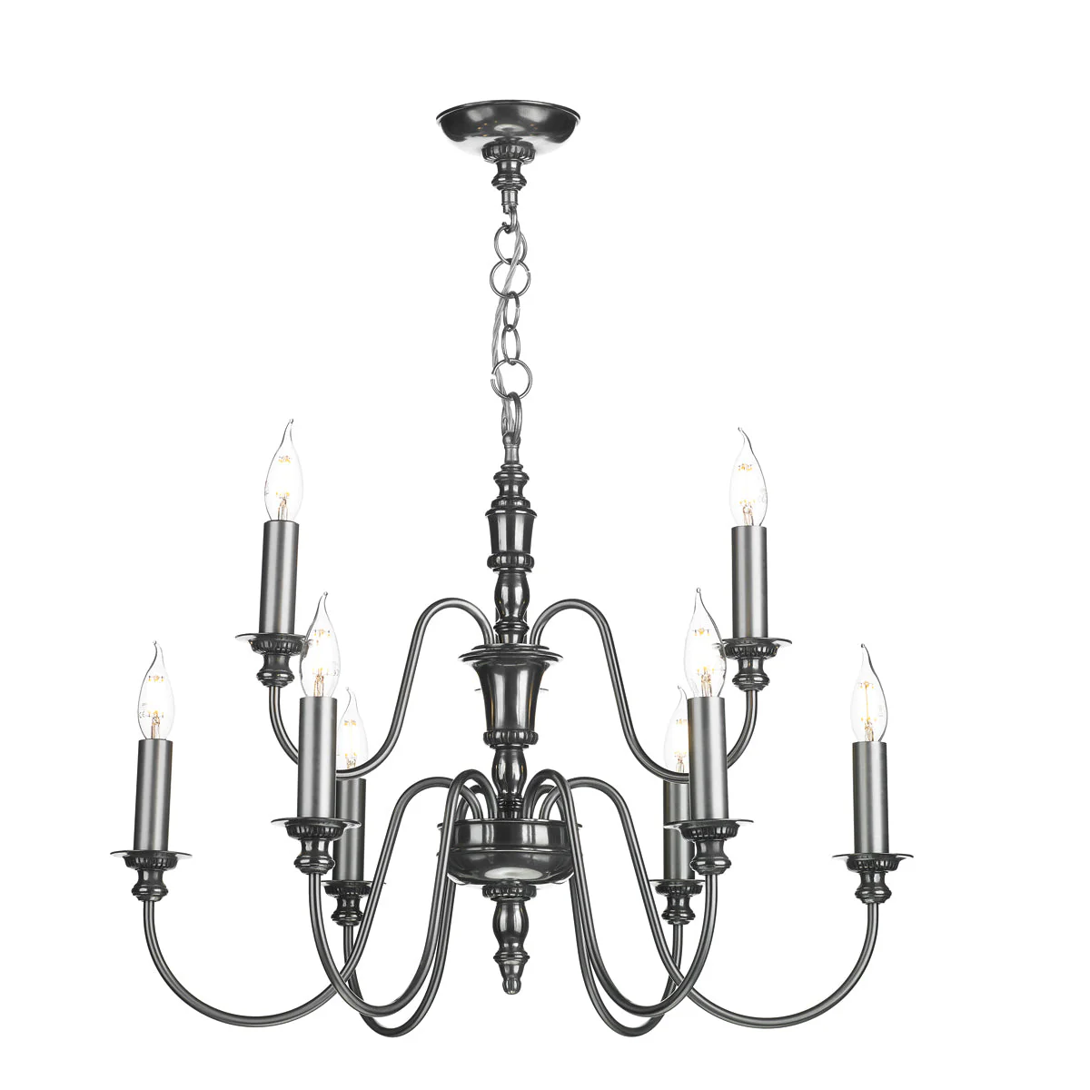 Dickens 9/21Lt Ceiling Light In Bronze/Pewter - Image 8