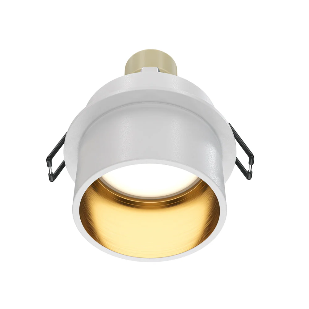 Reif Downlight Recessed Ceiling Light - White/Gold/Black Finish