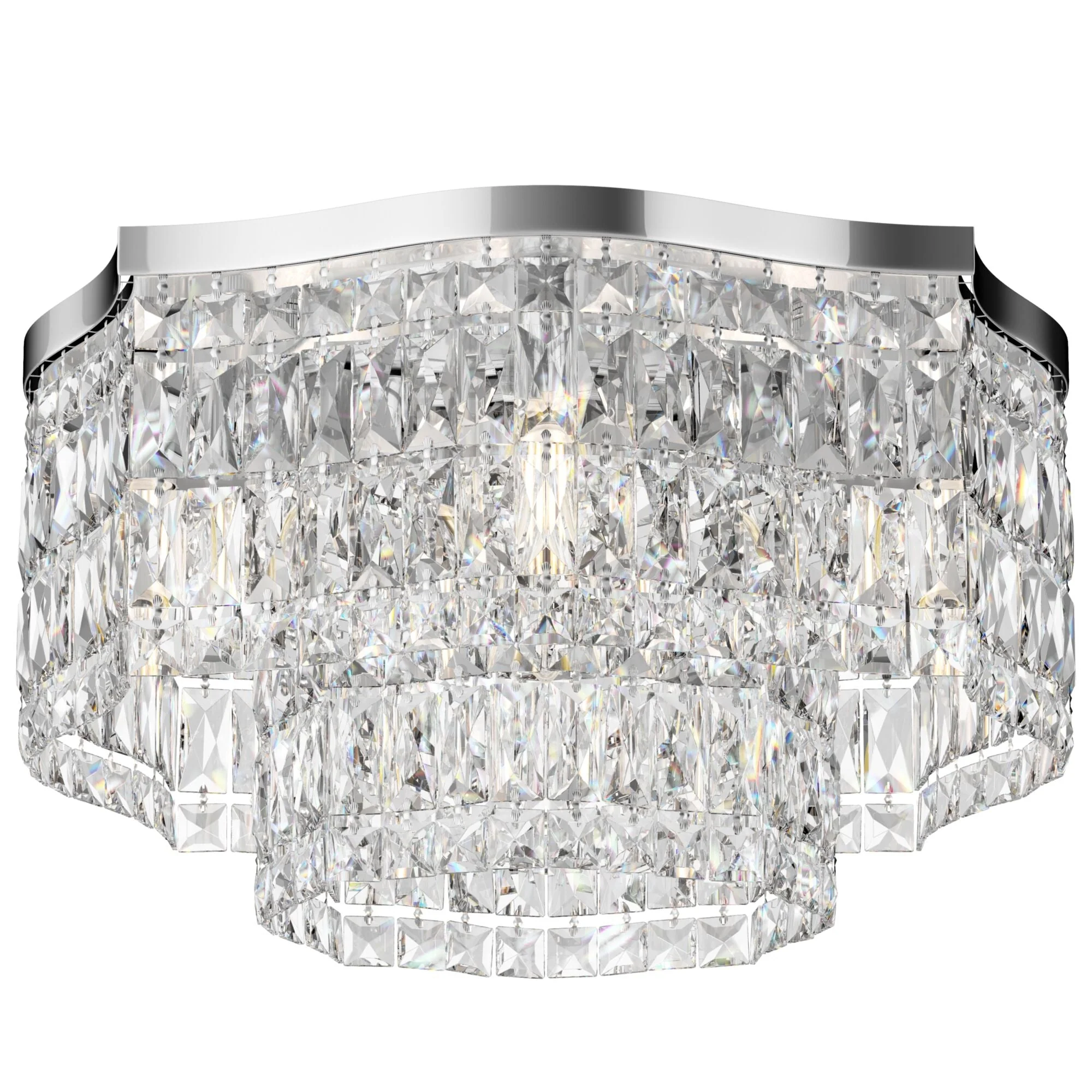 Dune 6lt Centre Ceiling Light - Gold/Chrome