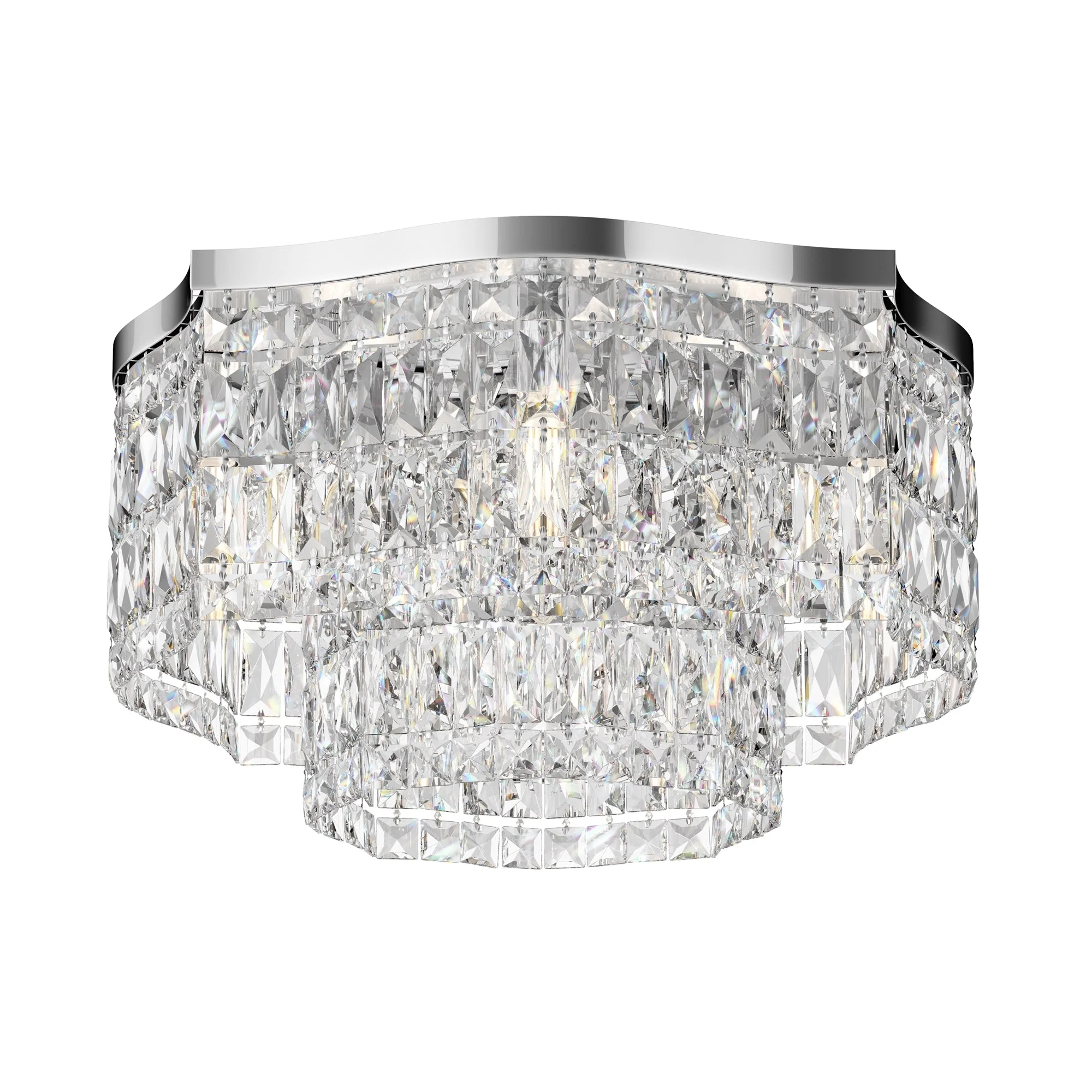 Dune 6lt Centre Ceiling Light - Gold/Chrome - Image 10