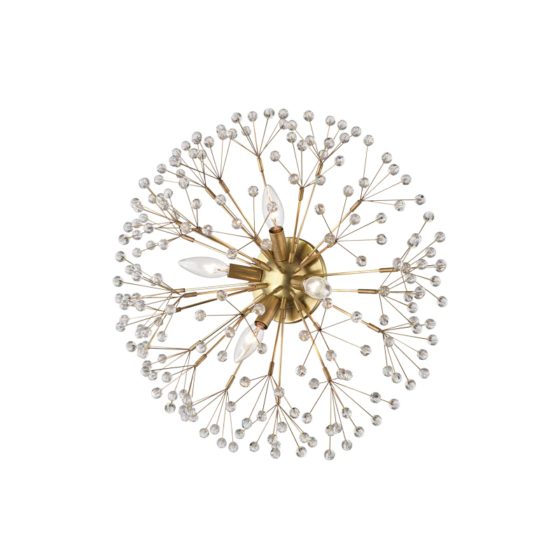 Dunkirk 4/6Lt Flush Mount - Brass/Nickel