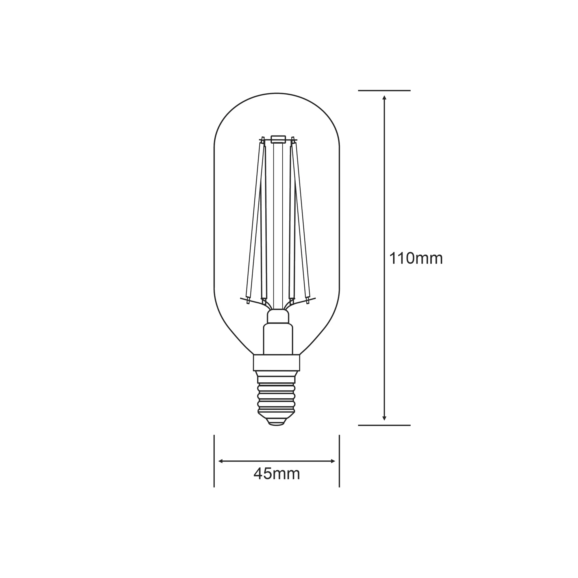 E14 T45 Dimmable Bulbs- 2700K/ 4000K Finishes - Image 3