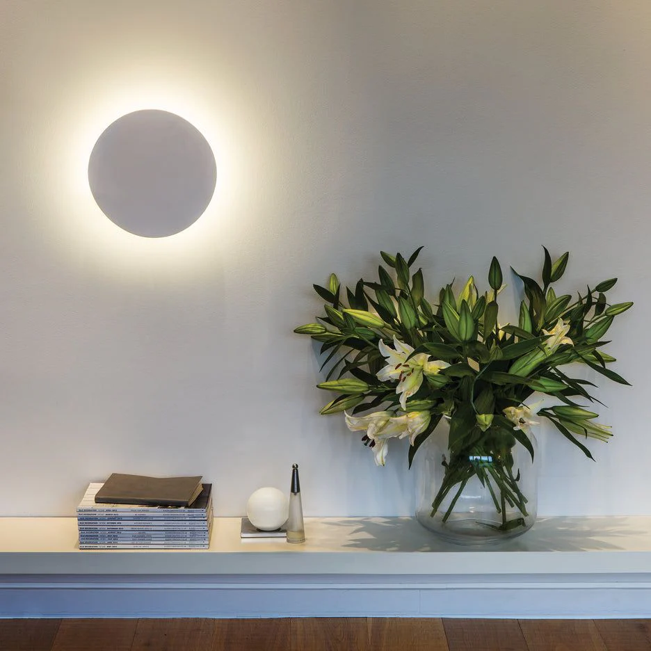 Eclipse RoundMatt Concrete/Plaster- Finish Wall Light - Image 8