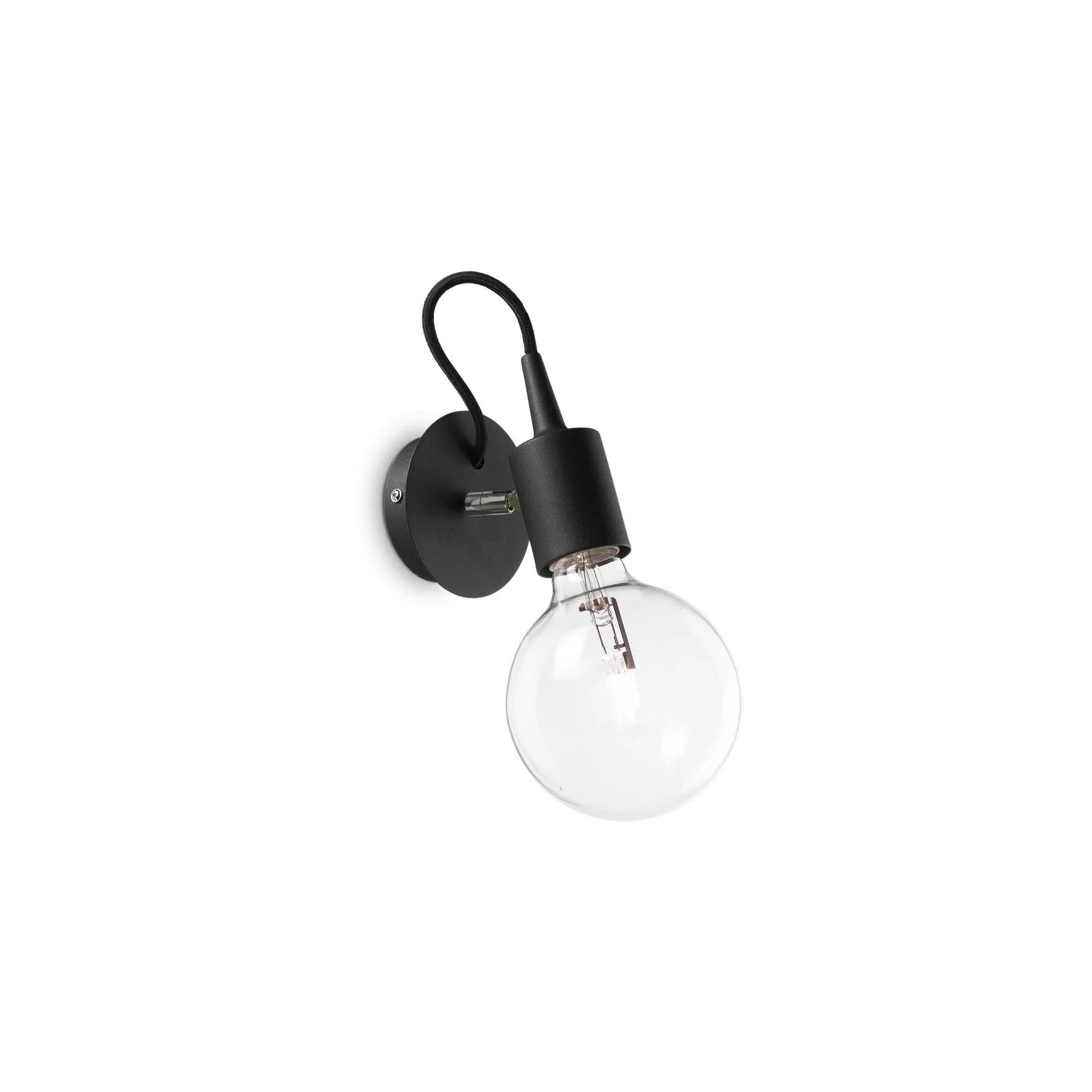 Edison Wall Light Fitting - Black Finish
