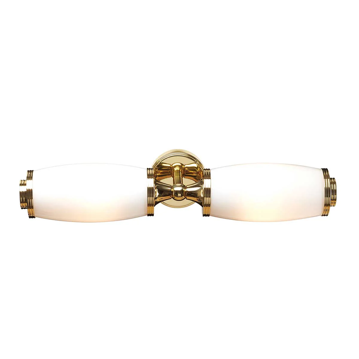Eliot 2 Light Wall Light – Polished Chrome/Polished Brass IP44