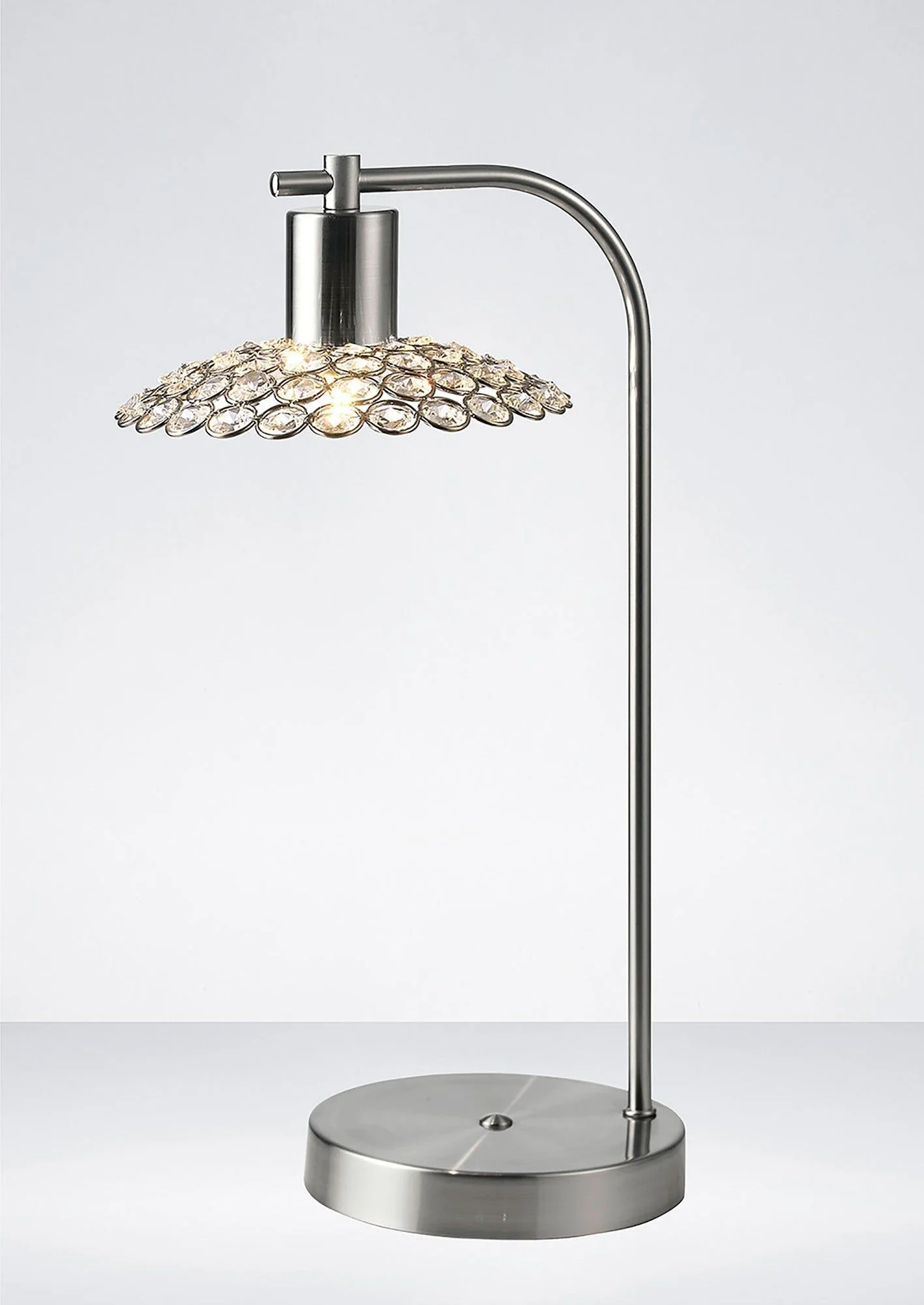 Ellen 1 Light Table Lamp Satin Brass, Nickel /Crystal - Image 2