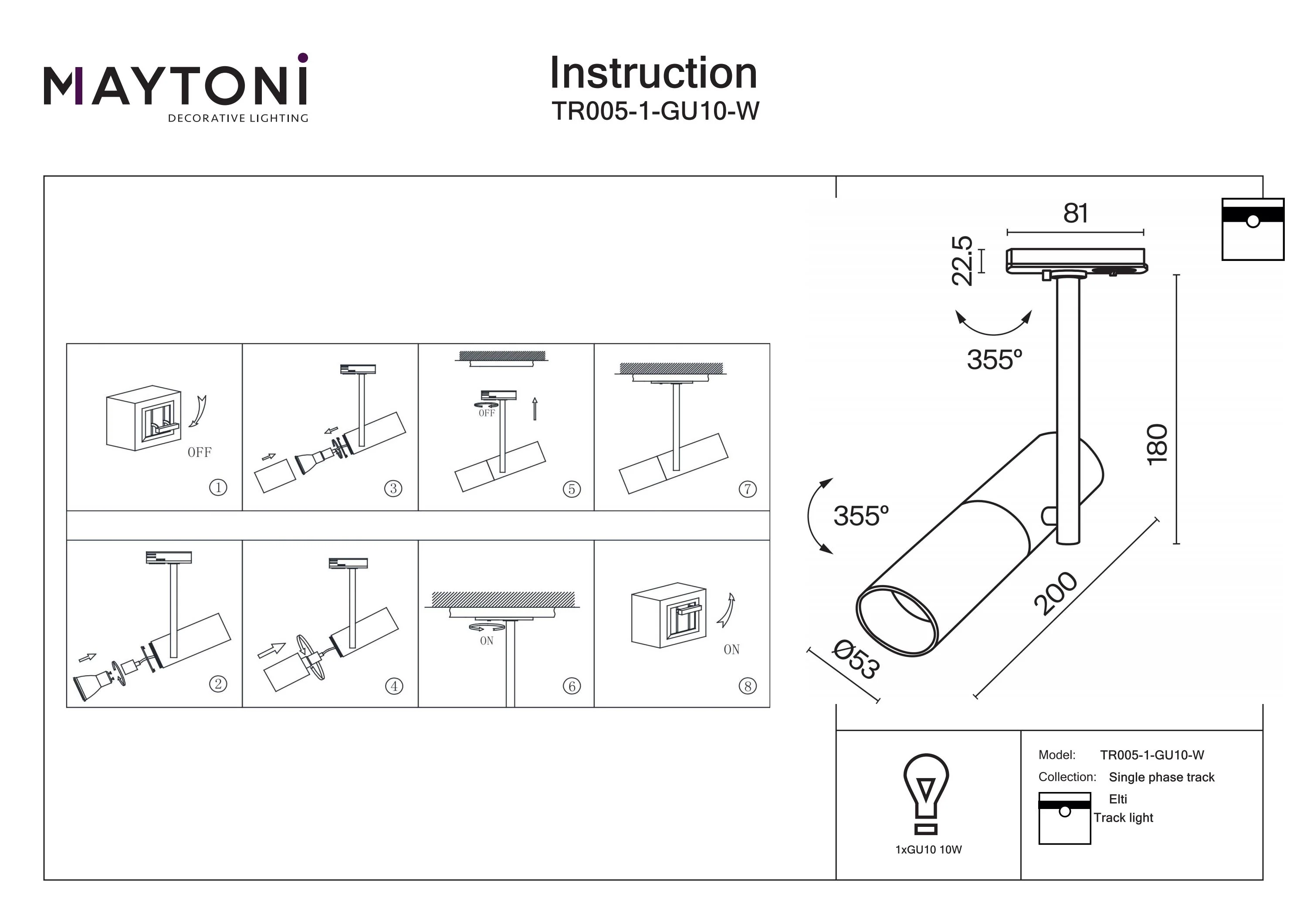 Elti Unity Track Lighting GU10 - Image 17