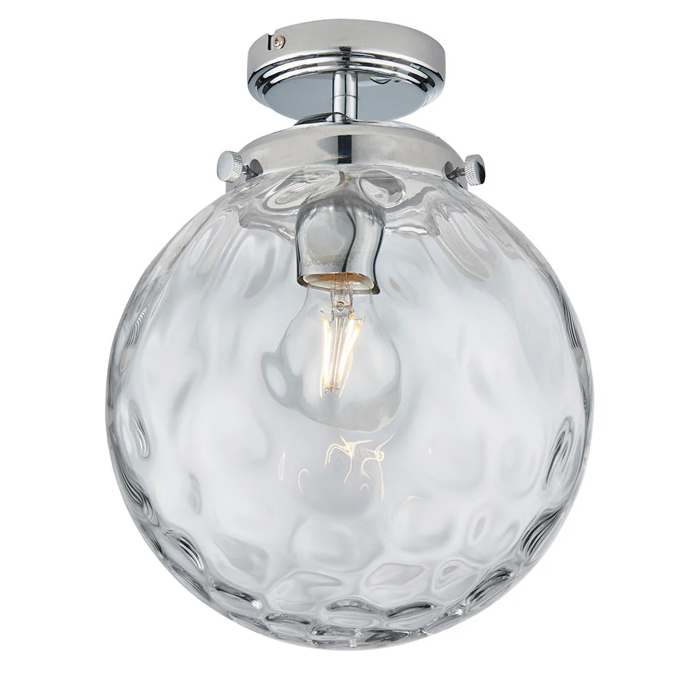 Elton 1Lt Bathroom Flush Ceiling Light IP44