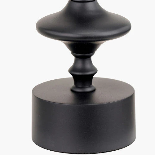 Emilio Matt Black Candlestick Table Lamp Base - Image 2