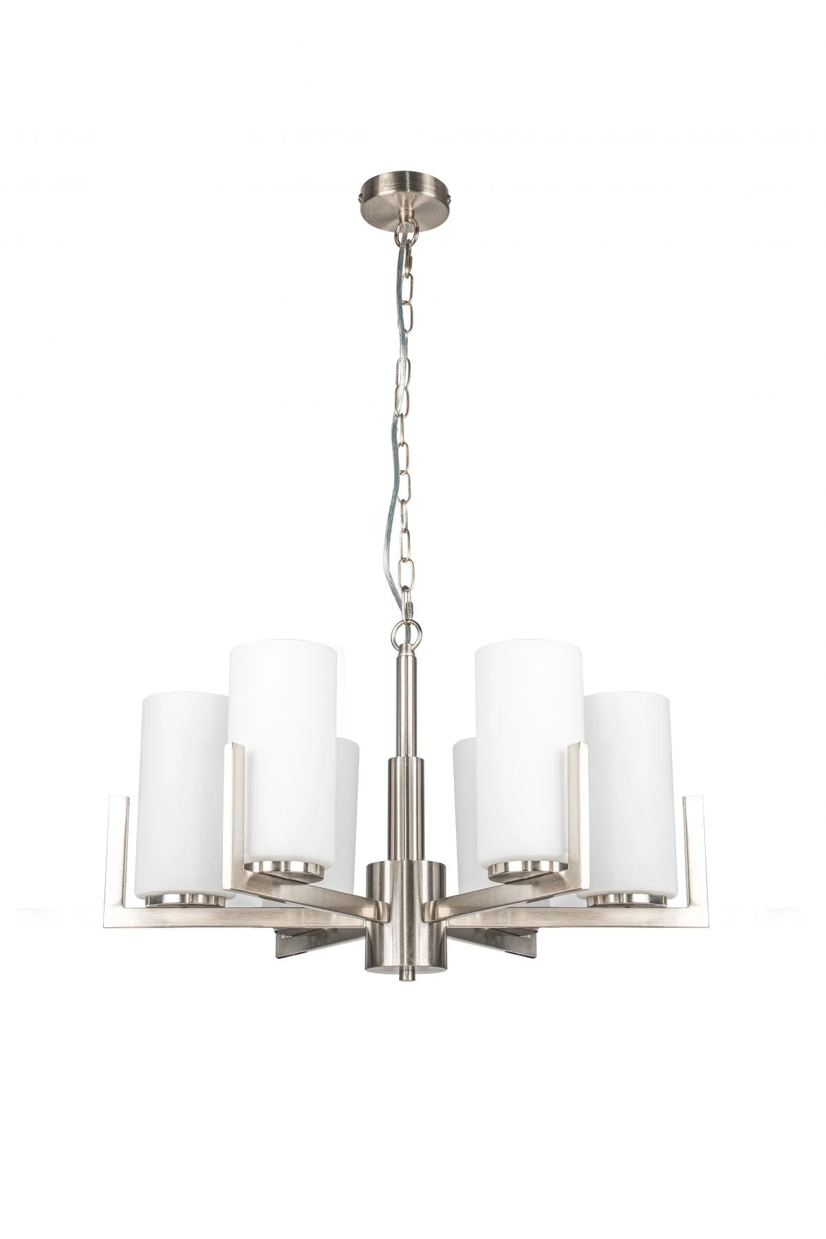 Empire 6 Light Ceiling Light Satin Chrome- Promotional Offer