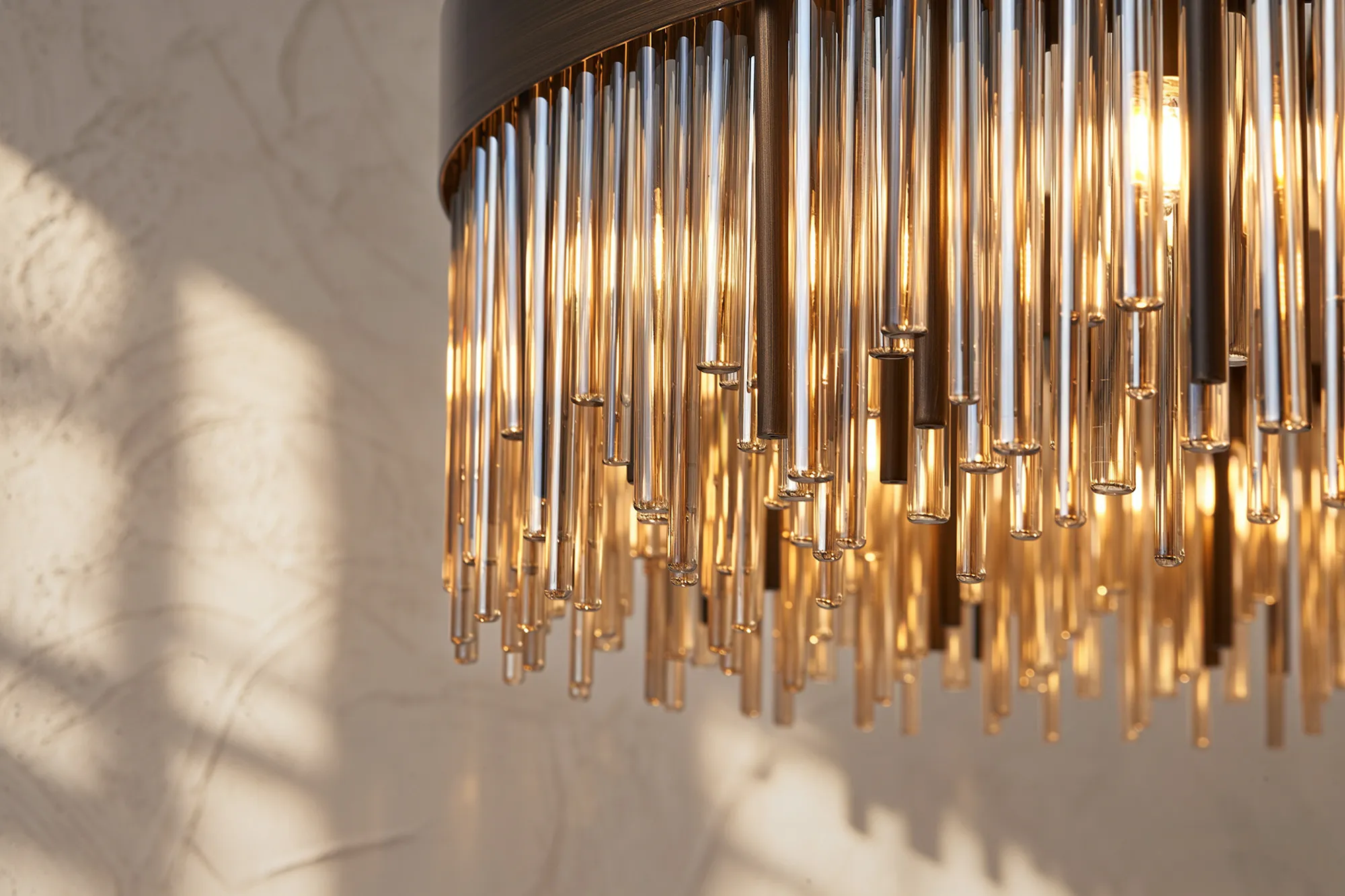 Erin 24/30Lt Glass Rod Pendant Round- Various Finishes - Image 21