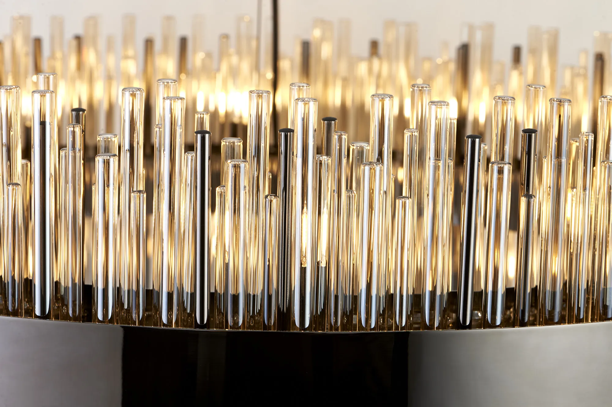 Erin 24/30Lt Glass Rod Pendant Round- Various Finishes - Image 47