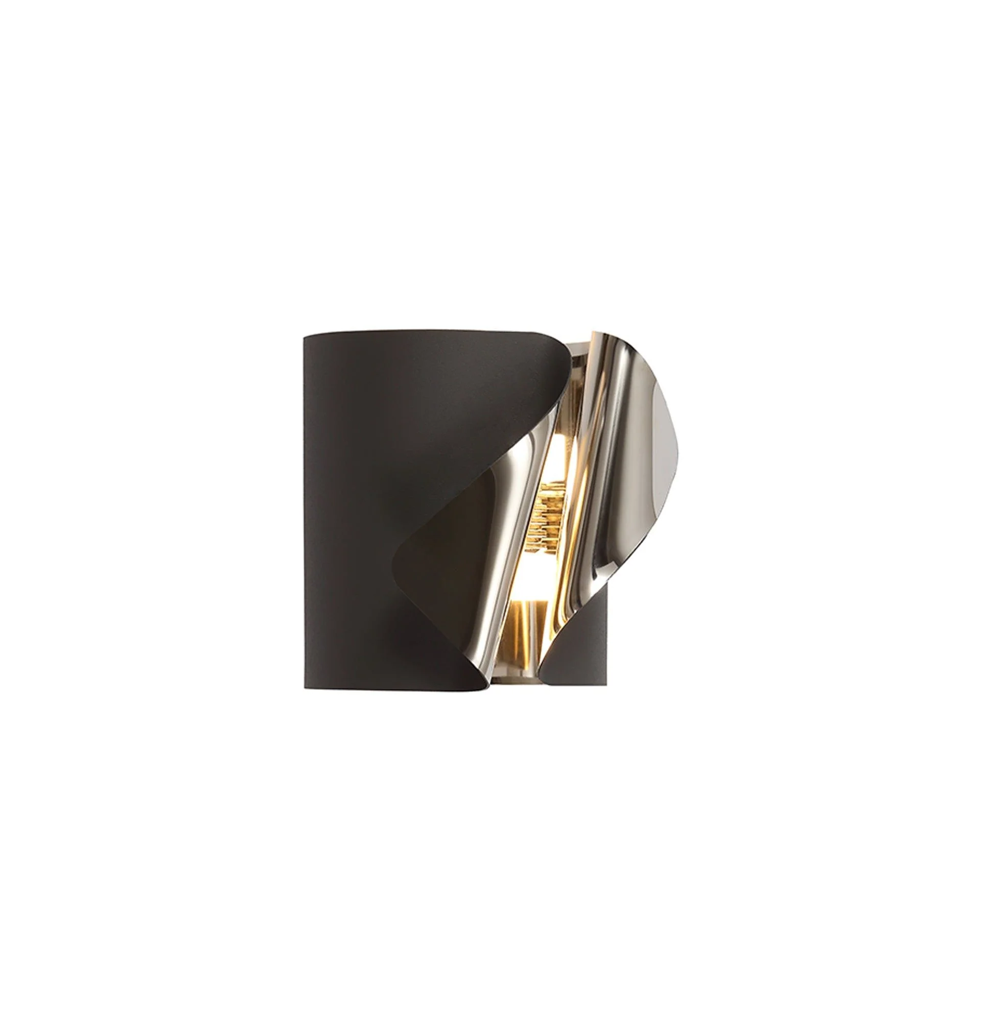 Eurika Wall Lamp, 1 x 7W LED, 3000K, 490lm, Sand Anthracite/Polished Chrome, 3yrs Warranty