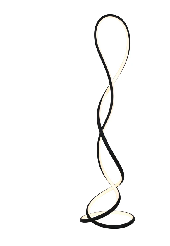 Evania Floor Lamp - Matt Black Finish