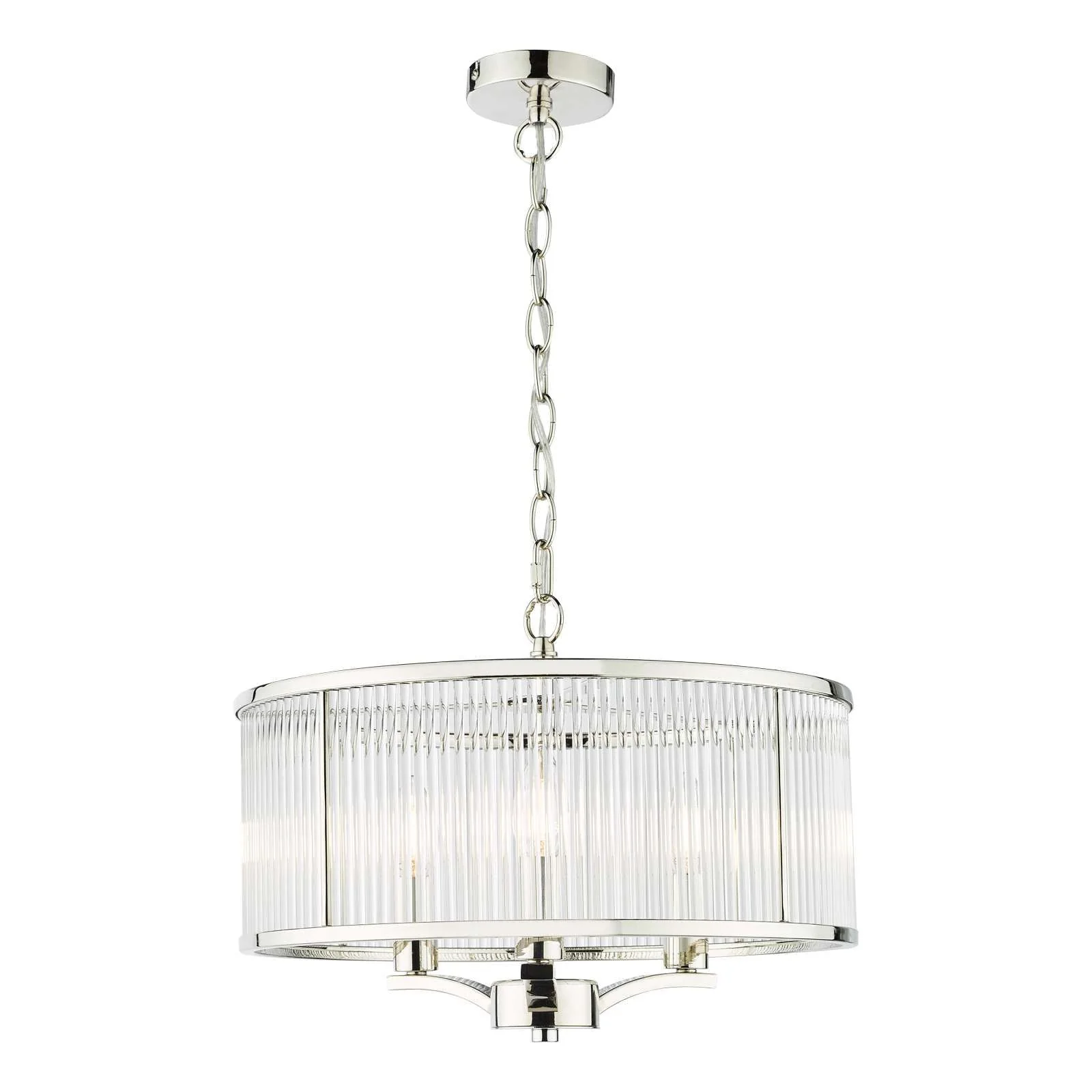 Evelyn 3 Light Pendant Antique Bronze / Polished Nickel - Image 10