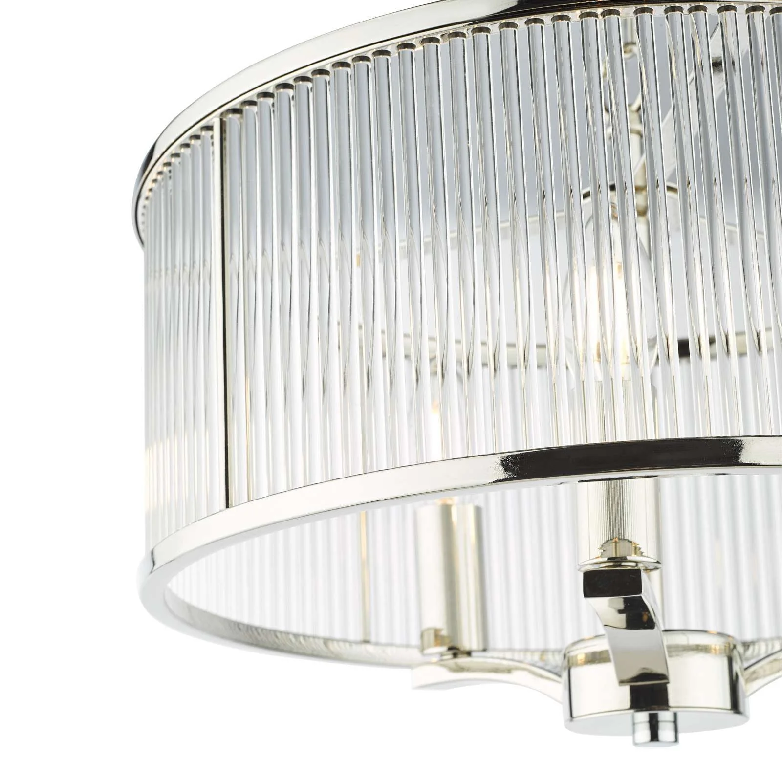 Evelyn 3 Light Pendant Antique Bronze / Polished Nickel - Image 12