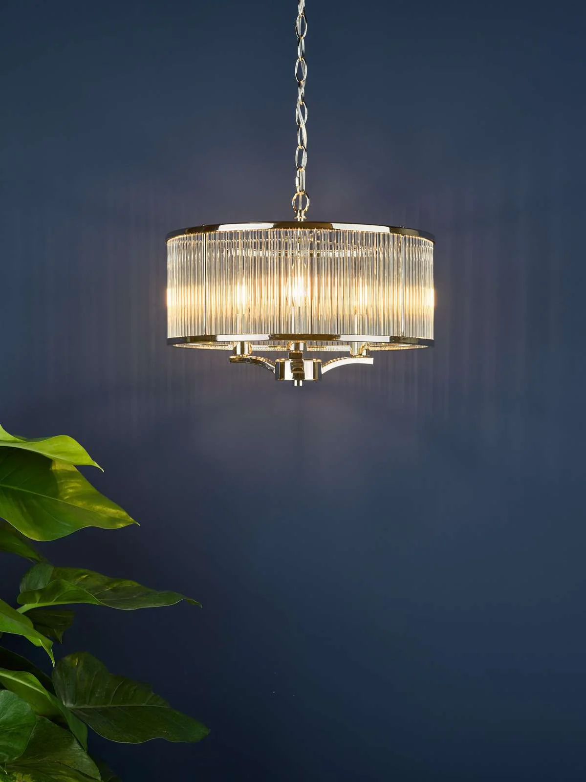 Evelyn 3 Light Pendant Antique Bronze / Polished Nickel - Image 15