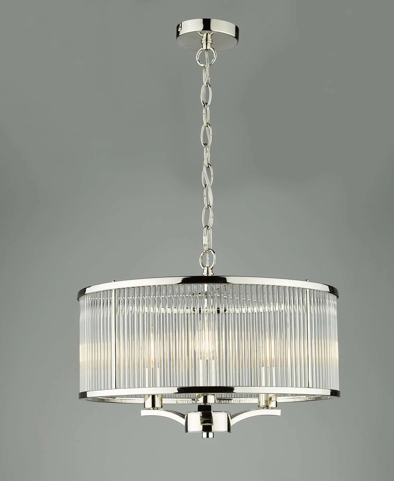 Evelyn 3 Light Pendant Antique Bronze / Polished Nickel - Image 22