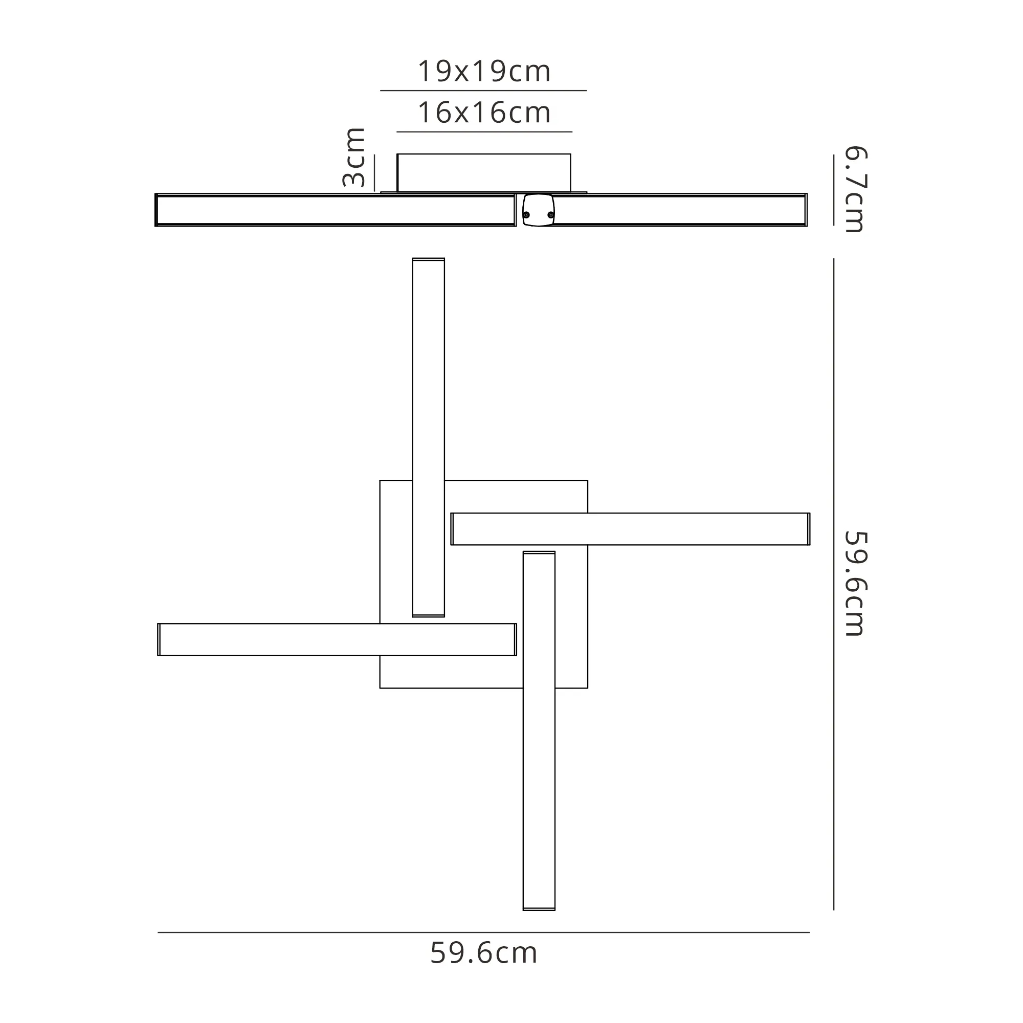 Fleet 4 Flush Ceiling, 4 x 6W LED IP44, 3yrs Warranty - Image 9