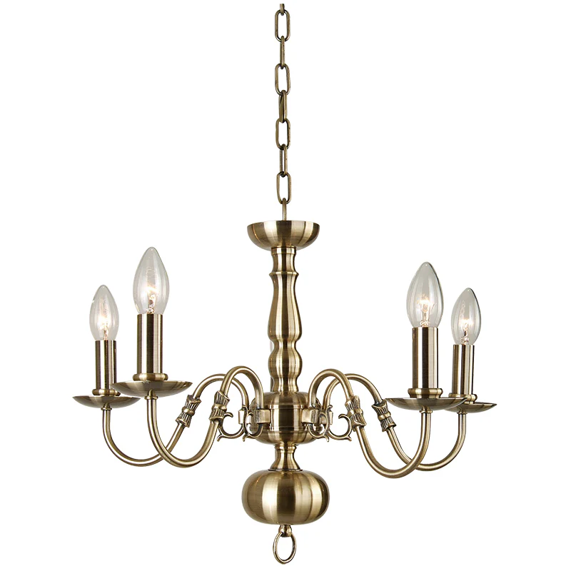 Flemish 5Lt Multi-Arm Pendant