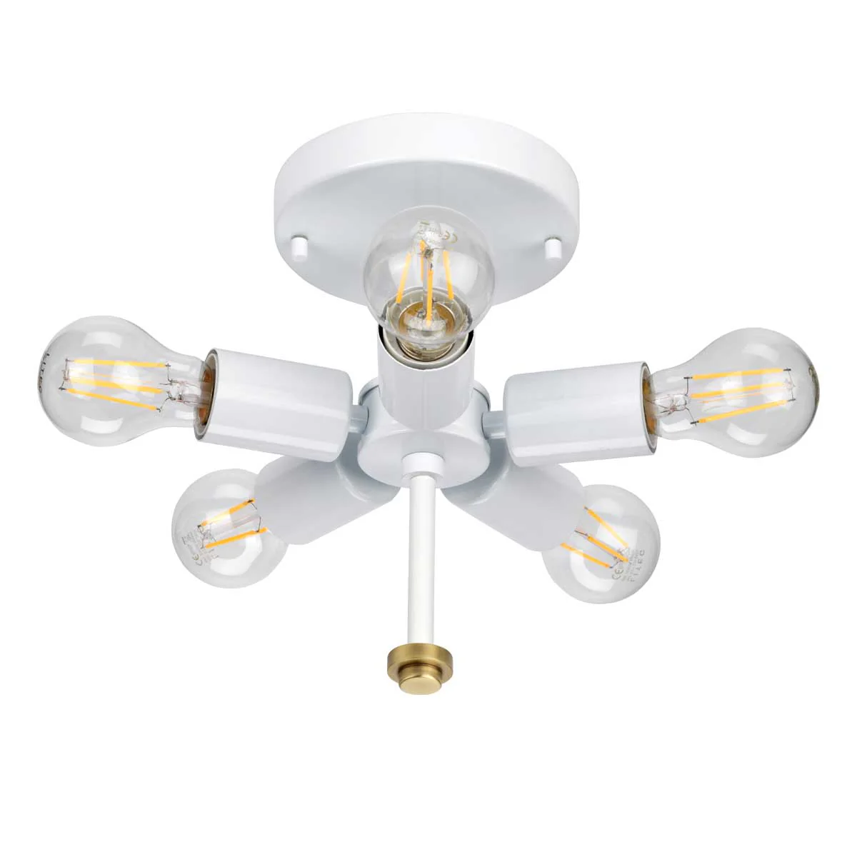 Fletcher Flush - In Various Sizes & Finishes Ivory Shade - Image 34