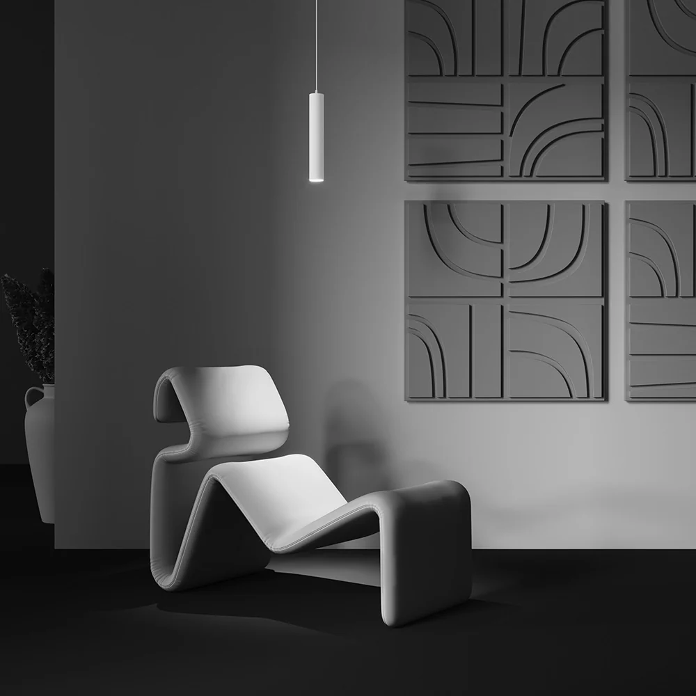Focus LED 3000K/4000K  Pendant Light- Black/ White Finishes - Image 5