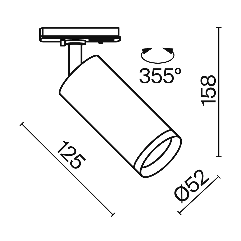 Focus Unity LED  Track Luminaire -Integrated LED Non Dimmable - Image 15
