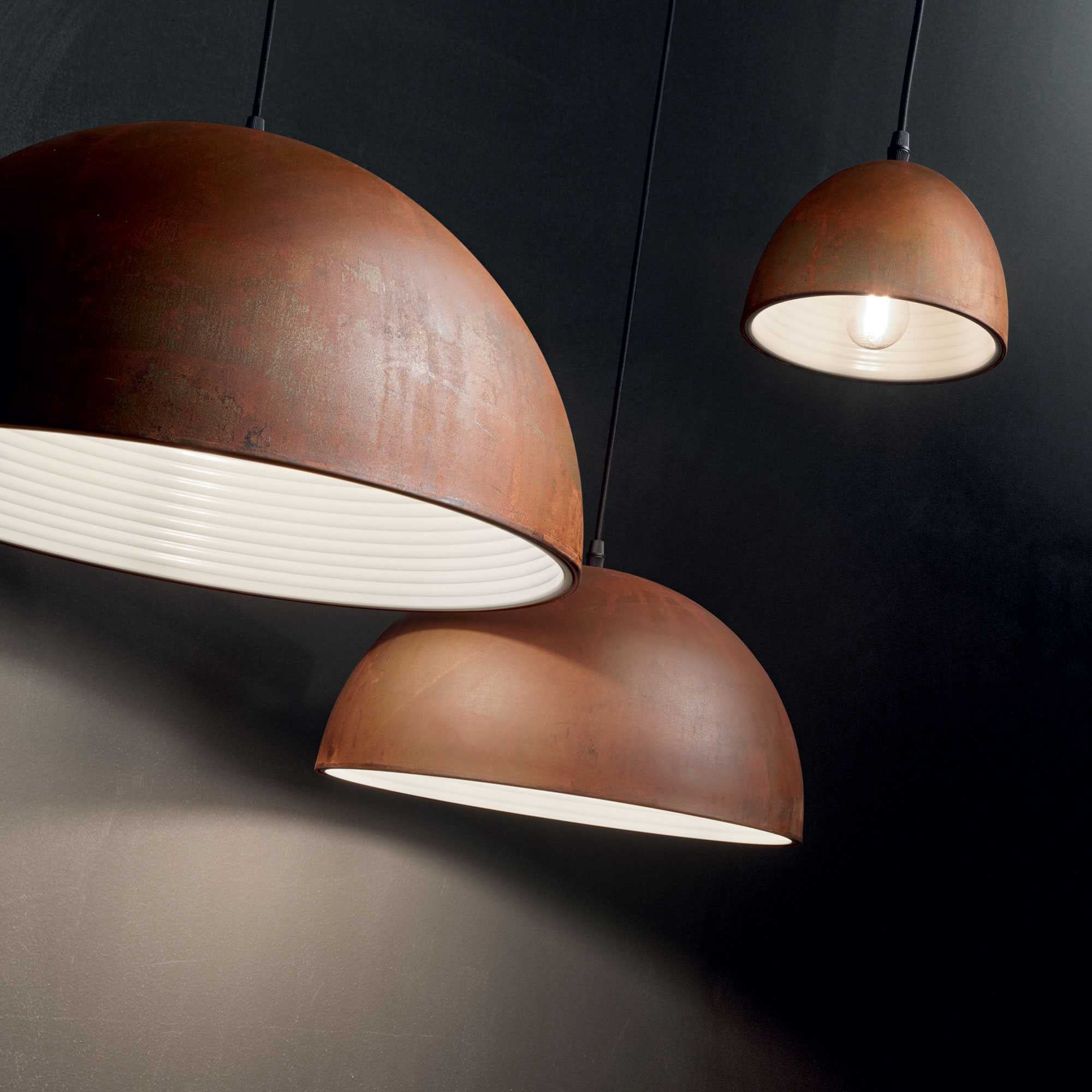 Folk Pendant Small/Medium/Large - Corten Finish - Image 4