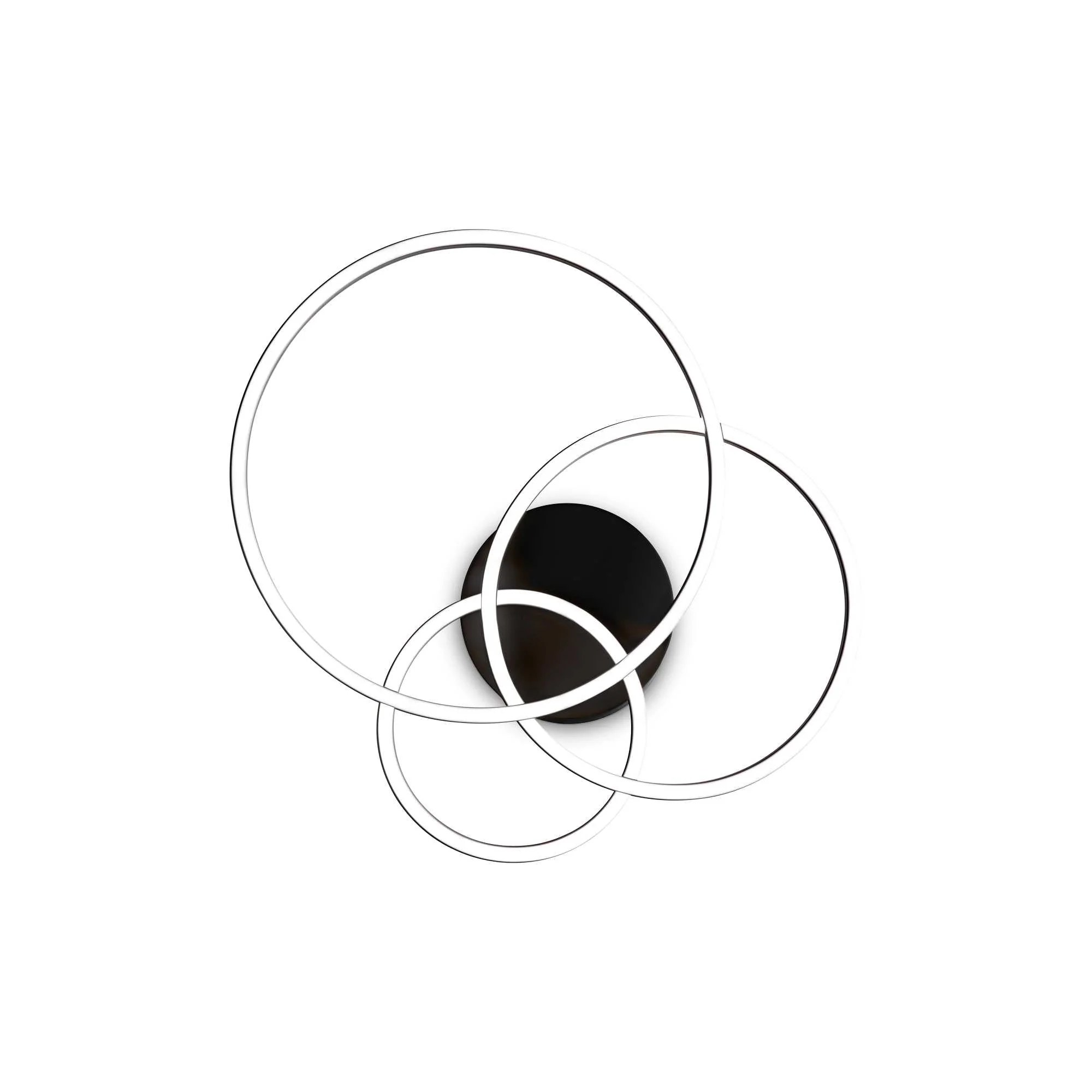 Frame Round/Square/Rectangle - White/Black Finish - Image 2