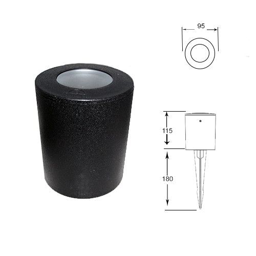 Franca 90 Black/Grey LED 3.5W Light - Image 3