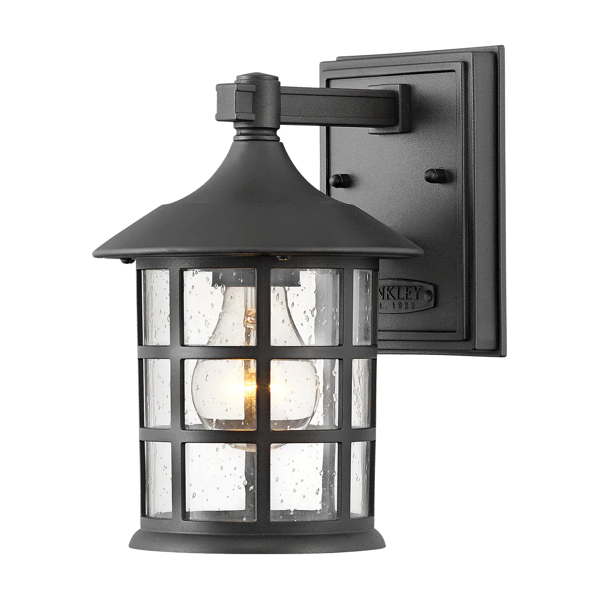 Freeport Small/Medium/Large Wall Lantern - Textured Black/White Finish