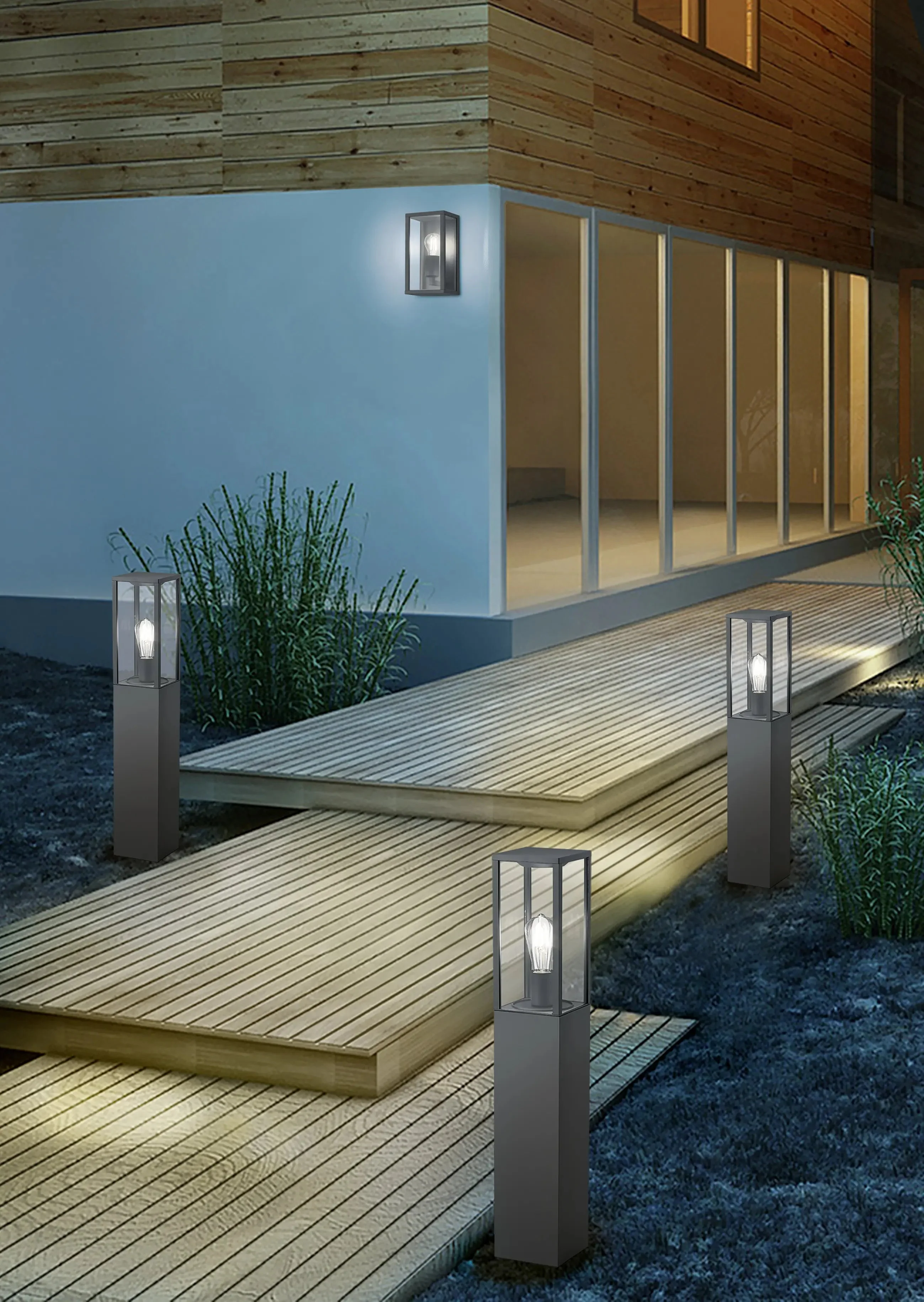 Garonne Outdoor Wall Light IP44- Various Finishes - Image 5