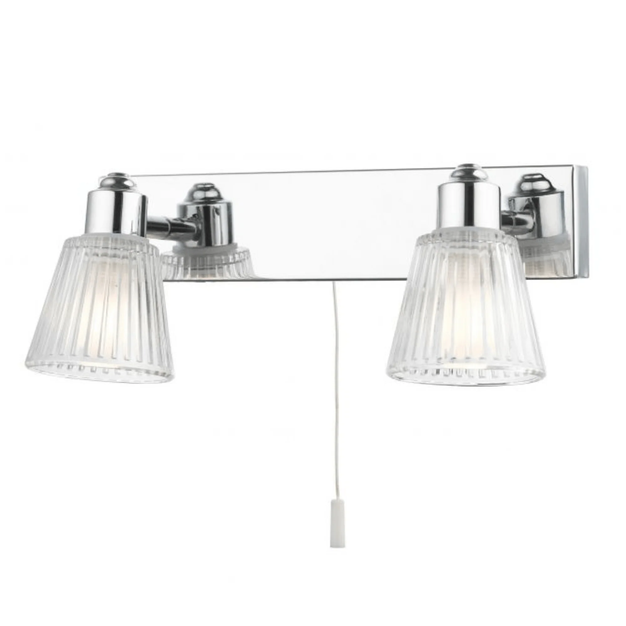 Gatsby 2/4Lt Bathroom Wall Light IP44 - Polished Chrome/Satin Brass