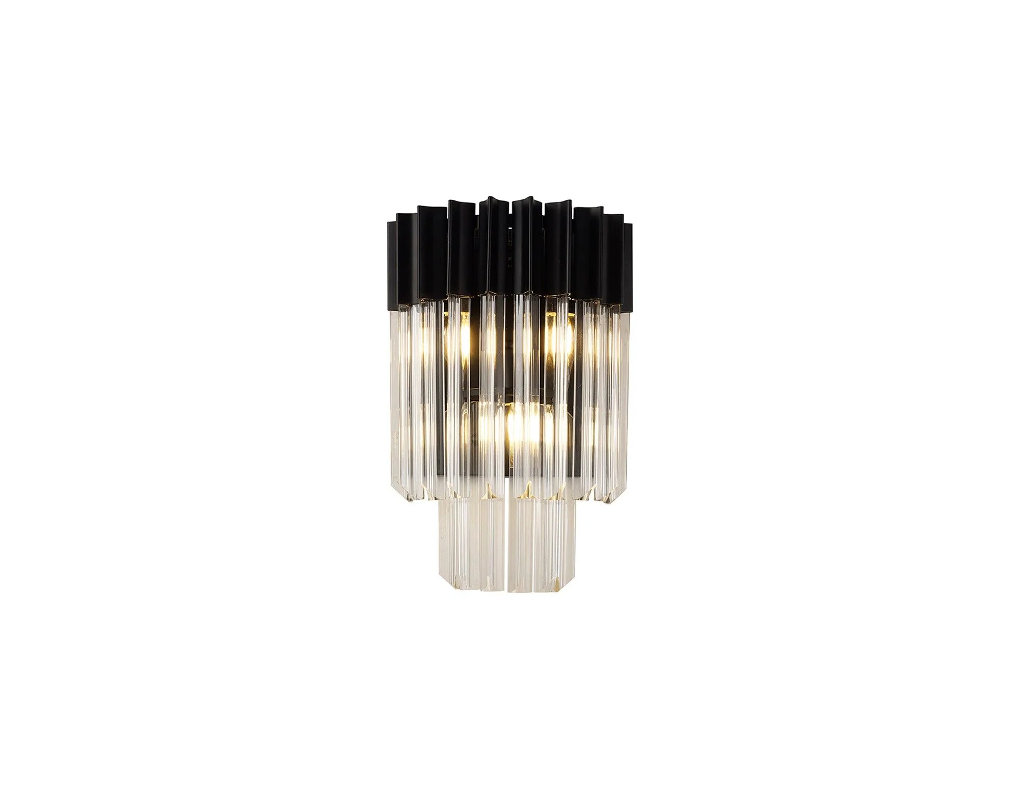 Georgia 3lt Wall Light - Matt Black/Brass/Polished Nickel - Image 13