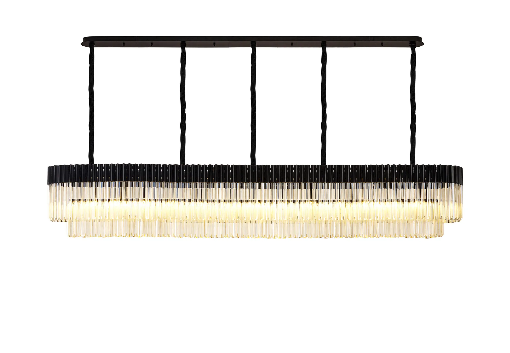 Georgia Linear Pendant, 9/10/ 13/16 Light - Matt Black/Brass/Polished Nickel - Image 25