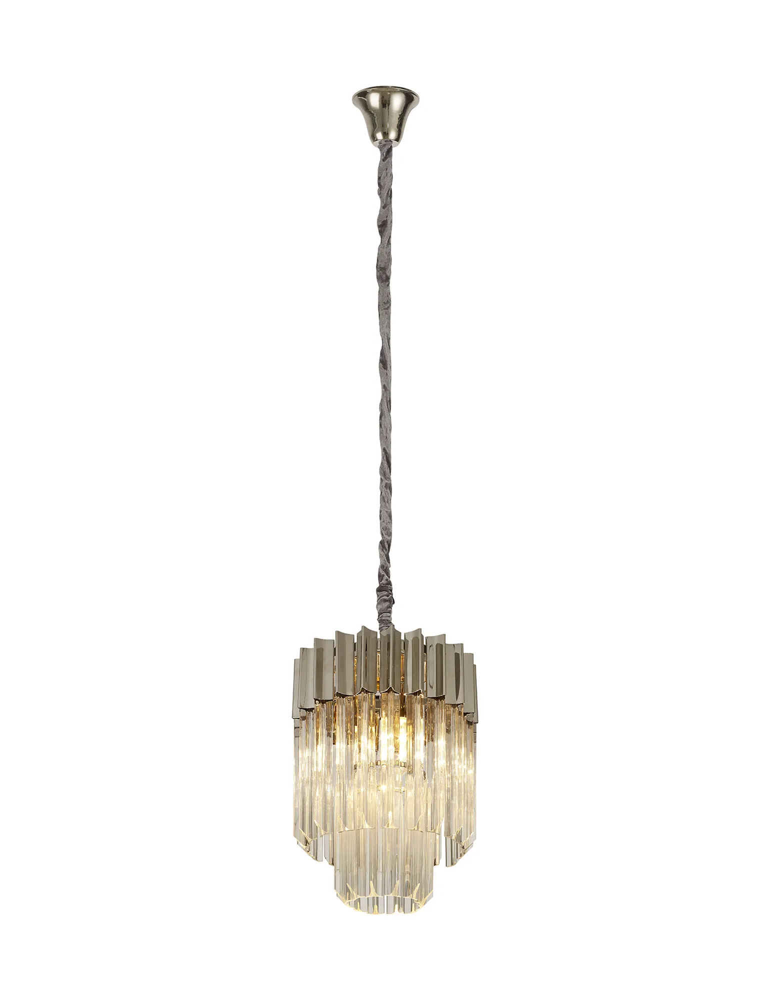 Georgia 4lt Round Pendant - Polished Nickel - Promotional Offer