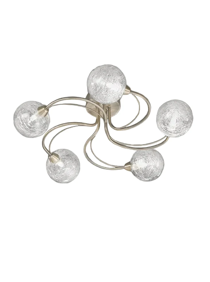 Geox 3/5Lt Flush Light - Satin Nickel/Bronze Finish - Image 4