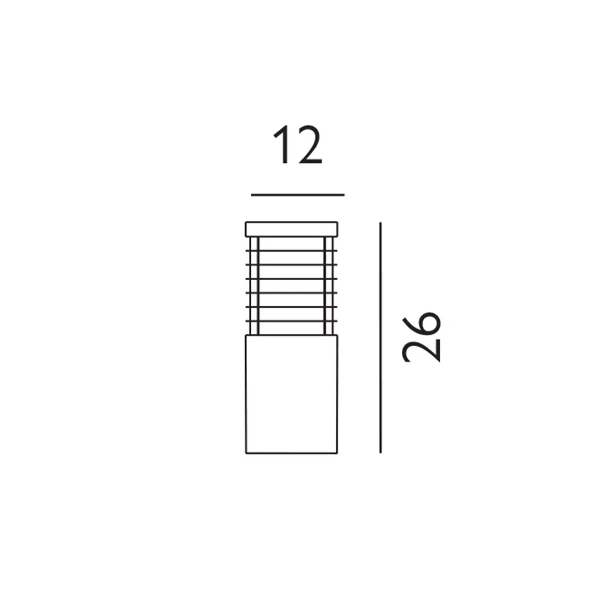 Halmstad Bollard Various Size & Finish E27  IP65 - Image 20