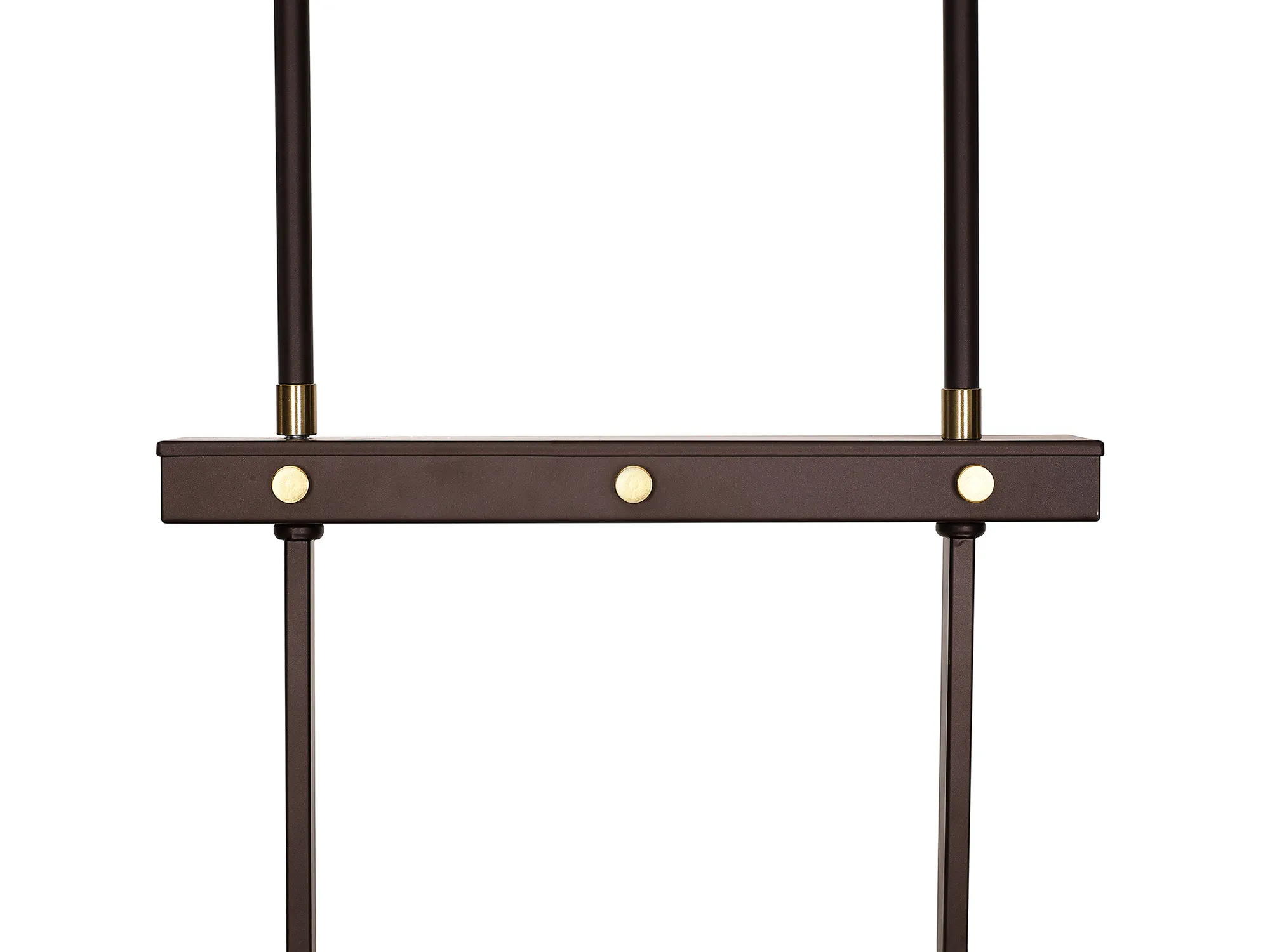 Halo Linear Pendant- Brown Oxide/Gold Bronze With Clear Glass Shades - Image 9