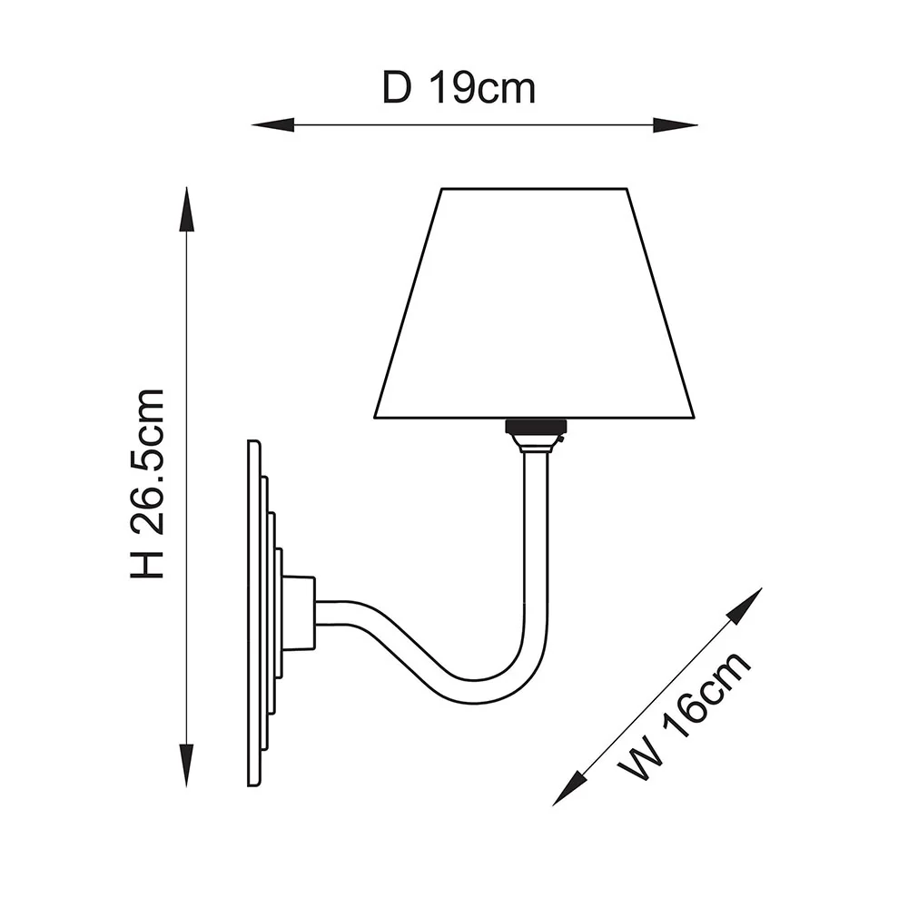 Falun 16cm Wall Light- Various Finishes - Image 26