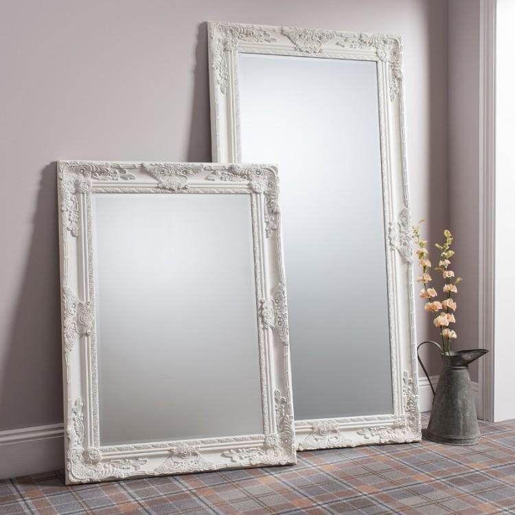 Hampshire Rectangle Mirror Cream W840 x D35 x H1145mm - Image 2