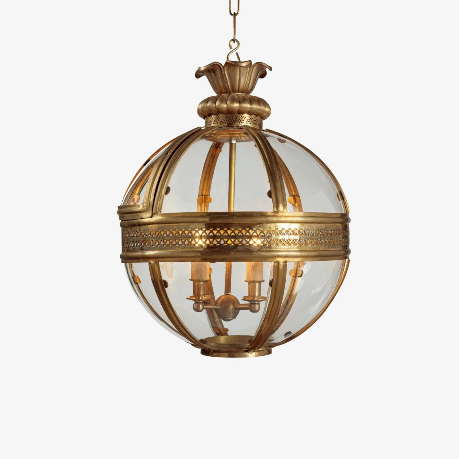 Hampstead Lantern- Verdigris Bronze/ Brass - Image 15
