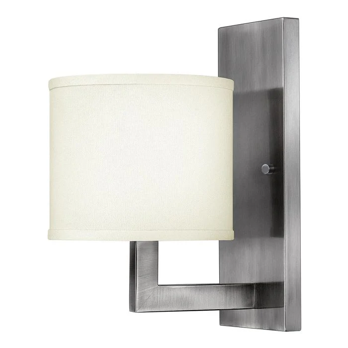 Hampton 1 Light Wall Light - Brushed Brass/ Antique Nickel