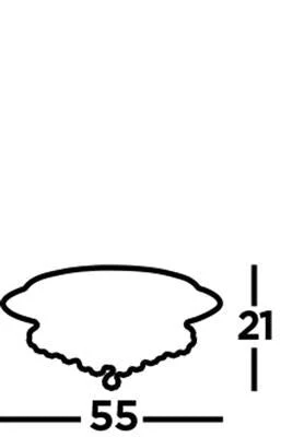 Hanna 6/8Lt Circular Flush Ceiling Light - Chrome/Gold - Image 9