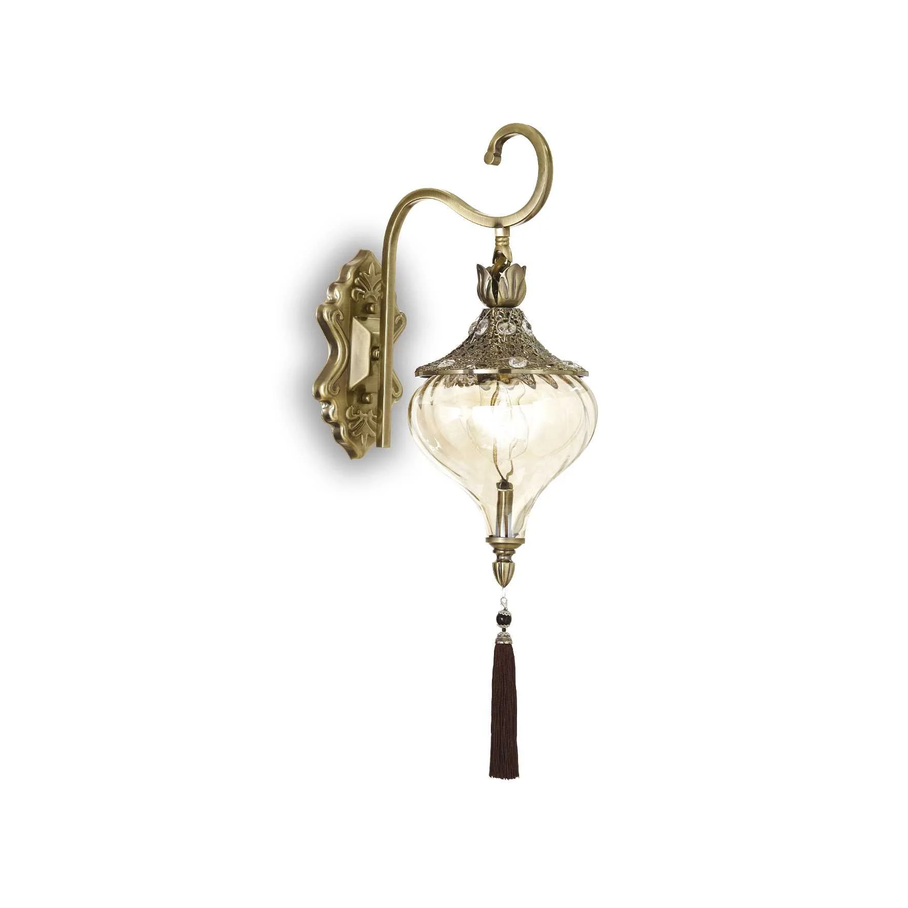 Harem wall light - Burnish Finish