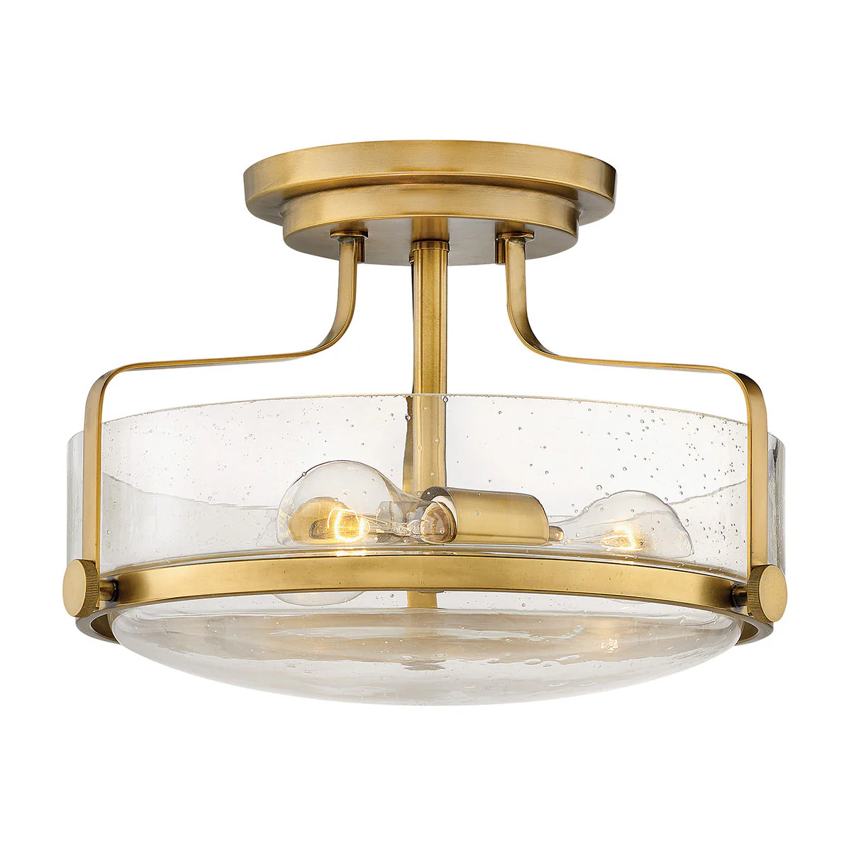 Harper 3 Light Small/Large Semi-Flush - In Various Finishes